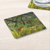 Henri Rousseau - Verrassd! Kartonnen Onderzetters (Schuin)