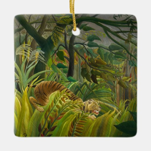 Henri Rousseau - Verrassd! Keramisch Ornament (Voorkant)
