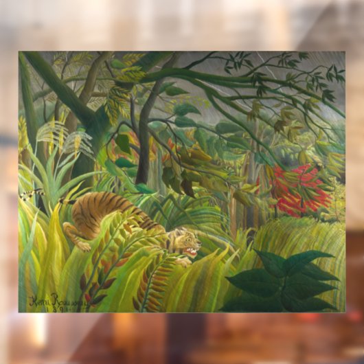 Henri Rousseau - Verrassd! Raamsticker (Vel 2)