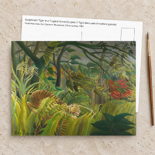 Henri Rousseau - Verrast! Briefkaart
