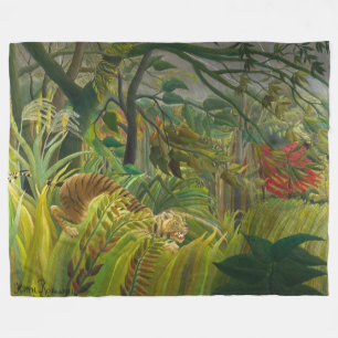 Henri Rousseau - Verrast! Fleece Deken