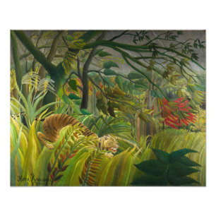 Henri Rousseau - Verrast! Foto Afdruk