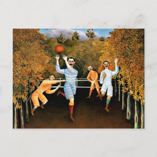 Henri Rousseau - Voetbalspelers, Briefkaart (Voorkant)