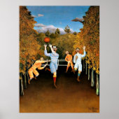 Henri Rousseau - Voetbalspelers Poster (Voorkant)