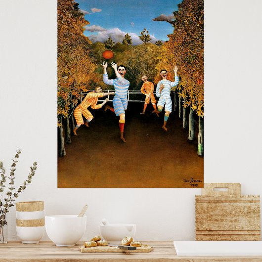 Henri Rousseau - Voetbalspelers Poster (Keuken)