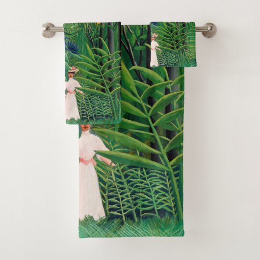 Henri Rousseau - Vrouw aan het wandelen in een exo Bad Handdoek (Insitu)