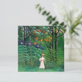 Henri Rousseau - Vrouw aan het wandelen in een exo Bedankkaart (Staand voorkant)