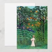 Henri Rousseau - Vrouw aan het wandelen in een exo Bedankkaart (Voorkant / Achterkant)