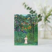 Henri Rousseau - Vrouw aan het wandelen in een exo Briefkaart (Staand voorkant)