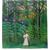 Henri Rousseau - Vrouw aan het wandelen in een exo Douchegordijn (Voorkant)