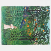 Henri Rousseau - Vrouw aan het wandelen in een exo Fleece Deken (Voorkant (Horizontaal))