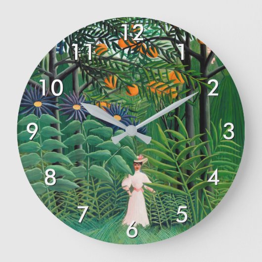 Henri Rousseau - Vrouw aan het wandelen in een exo Grote Klok (Voorkant)