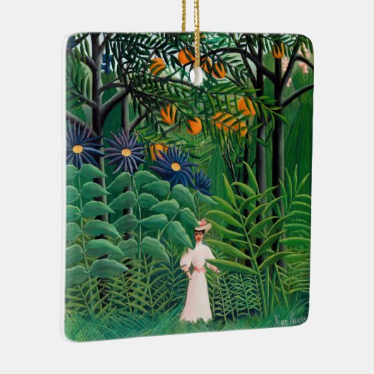 Henri Rousseau - Vrouw aan het wandelen in een exo Keramisch Ornament (Rechts)