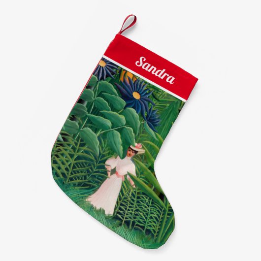 Henri Rousseau - Vrouw aan het wandelen in een exo Kleine Kerstsok (Voorkant (Hangend))