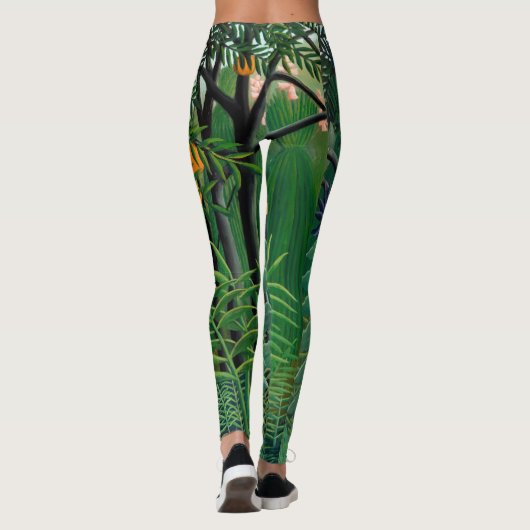 Henri Rousseau - Vrouw aan het wandelen in een exo Leggings (Achterkant)