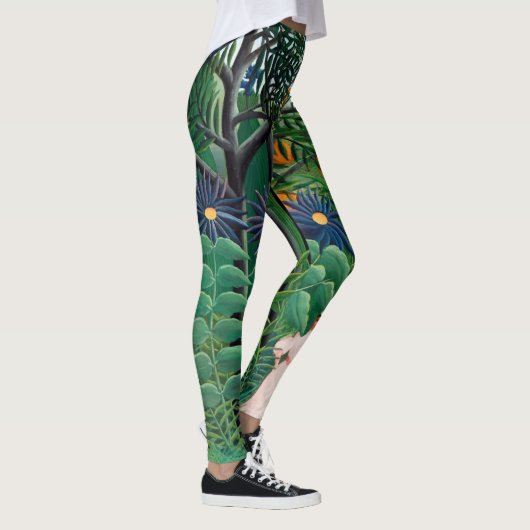 Henri Rousseau - Vrouw aan het wandelen in een exo Leggings (Rechts)
