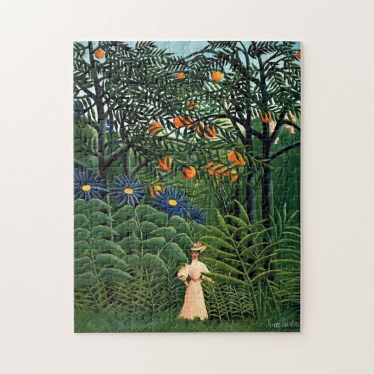 Henri Rousseau - Vrouw aan het wandelen in een exo Legpuzzel (Verticaal)