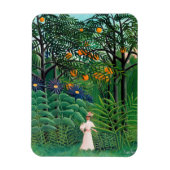 Henri Rousseau - Vrouw aan het wandelen in een exo Magneet (Verticaal)