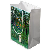 Henri Rousseau - Vrouw aan het wandelen in een exo Medium Cadeauzakje (Achterkant Gekanteld)