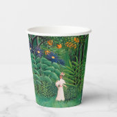 Henri Rousseau - Vrouw aan het wandelen in een exo Papieren Bekers (Achterkant)