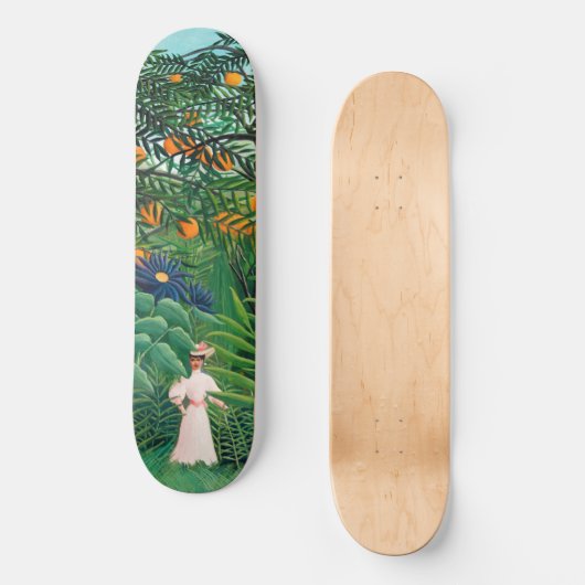Henri Rousseau - Vrouw aan het wandelen in een exo Persoonlijk Skateboard (Voorkant)
