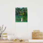 Henri Rousseau - Vrouw aan het wandelen in een exo Poster (Keuken)