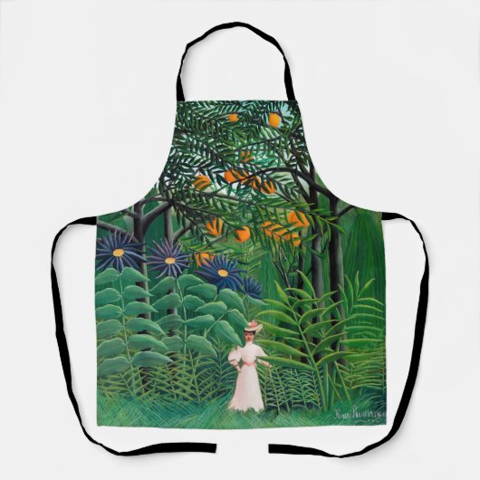 Henri Rousseau - Vrouw aan het wandelen in een exo Schort (Voorkant)