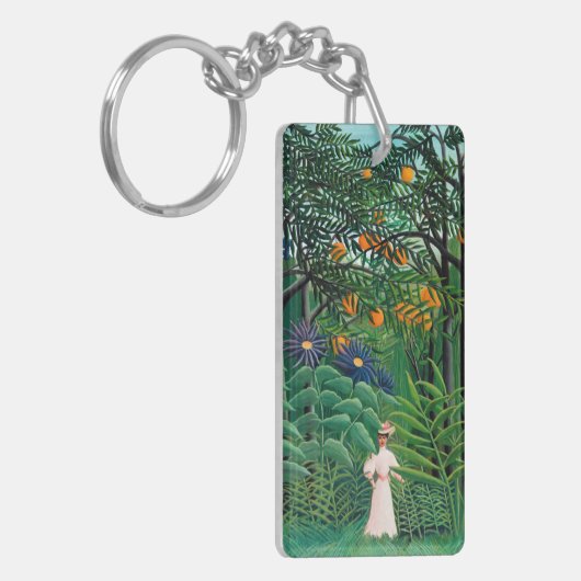 Henri Rousseau - Vrouw aan het wandelen in een exo Sleutelhanger (Voorkant Links)