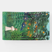 Henri Rousseau - Vrouw aan het wandelen in een exo Spandoek (Horizontaal)