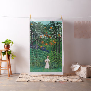 Henri Rousseau - Vrouw aan het wandelen in een exo Stof