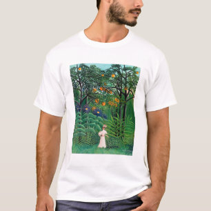 Henri Rousseau - Vrouw aan het wandelen in een exo T-shirt