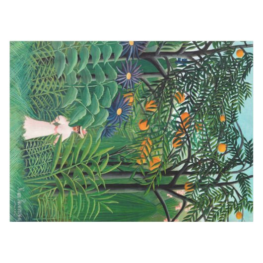 Henri Rousseau - Vrouw aan het wandelen in een exo Tafelkleed (Voorkant (Horizontaal))