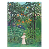 Henri Rousseau - Vrouw aan het wandelen in een exo Tafelkleed (Voorkant)