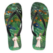 Henri Rousseau - Vrouw aan het wandelen in een exo Teenslippers (Voetbed)