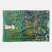 Henri Rousseau - Vrouw aan het wandelen in een exo Theedoek (Horizontaal)