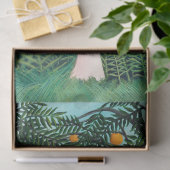 Henri Rousseau - Vrouw die wandelt in een exotisch Tissuepapier (Geschenk)