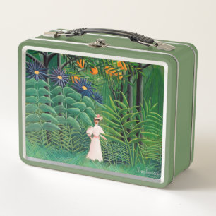Henri Rousseau - Vrouw wandelt in een exotisch bos