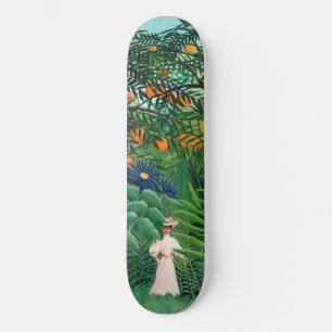 Henri Rousseau - Vrouw wandelt in een exotisch bos Persoonlijk Skateboard