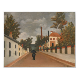 Henri Rousseau - Vue des environs de Paris Foto Afdruk