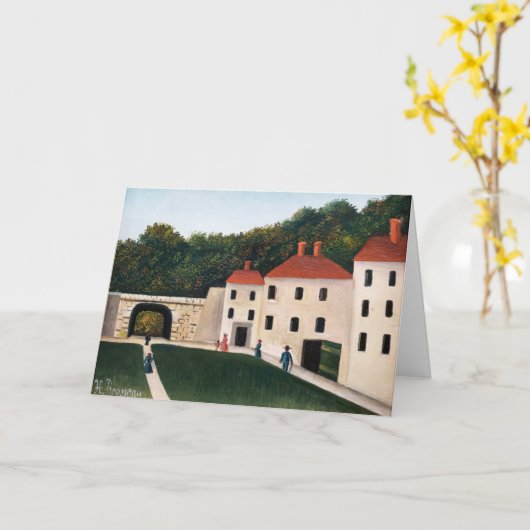 Henri Rousseau - Walkers in een Park Kaart (Gele Bloem)