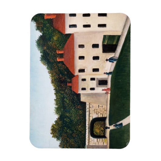 Henri Rousseau - Walkers in een Park Magneet (Verticaal)