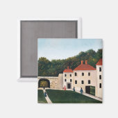 Henri Rousseau - Walkers in een Park Magneet (Voorkant / Achterkant)