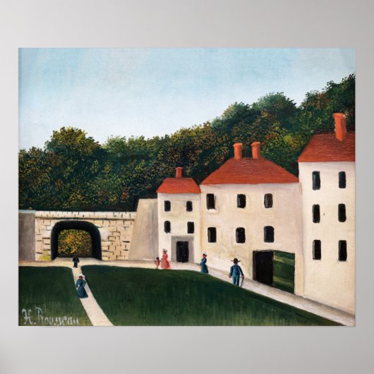 Henri Rousseau - Walkers in een Park Poster (Voorkant)