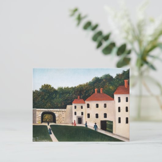 Henri Rousseau - Wandelaars in een park Briefkaart (Staand voorkant)