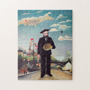 Henri Rousseau - Zelf Portret-Landschap Legpuzzel