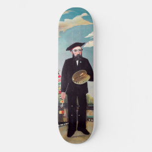 Henri Rousseau - Zelf Portret-Landschap Persoonlijk Skateboard