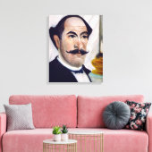 Henri Rousseau - Zelfportret Canvas Afdruk (Insitu (Woonkamer))