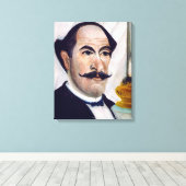 Henri Rousseau - Zelfportret Canvas Afdruk (Insitu (Houten vloer))