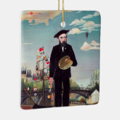 Henri Rousseau - Zelfportret-landschap Keramisch Ornament (Rechts)