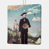 Henri Rousseau - Zelfportret-landschap Keramisch Ornament (Links)